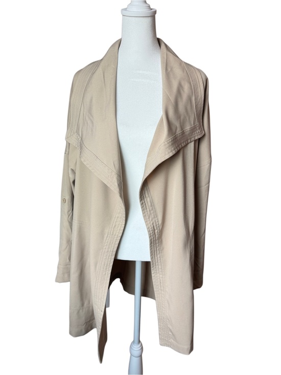 Max Studio Jackets & Blazers - NWT Max Studio Sandstone Draped Open-Front Duster Jacket